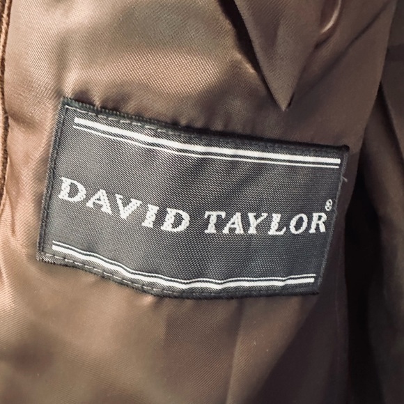 Vintage David Taylor Rich Dark Brown Corduroy Sport's Coat Size 38R - Picture 3 of 10